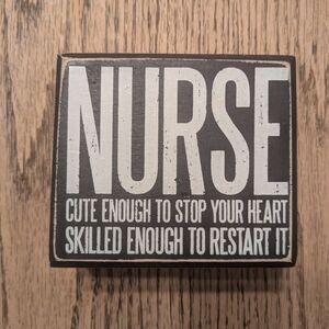 Black and White Nurse Wall Decor